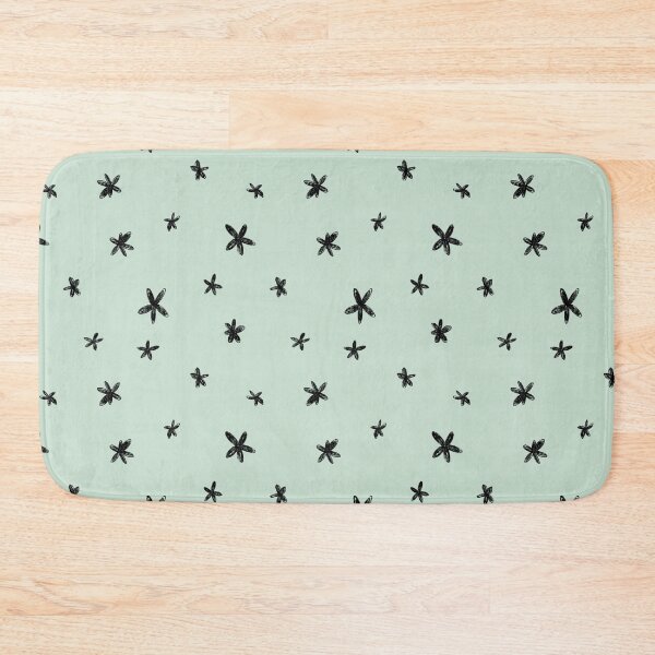 Item preview, Floral abstract flower minimal simple mint pattern designed and sold by Yana Mustafina | Boho Soulful Designs.