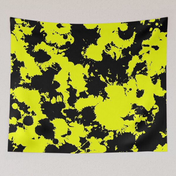 Item preview, Yellow and Black Paint Splatter designed and sold by BigTexFunkadelic.