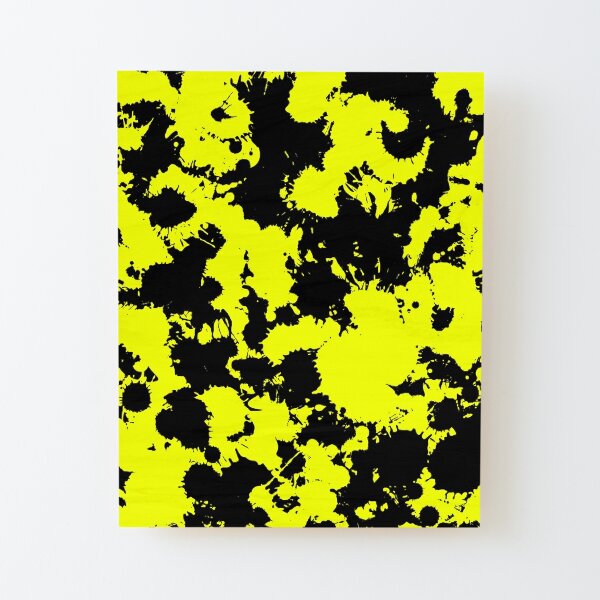 Black and Yellow Paint Splatter