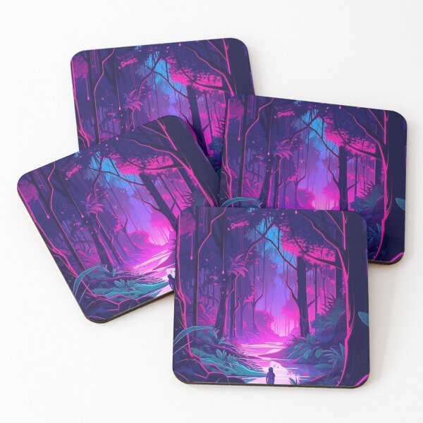 Item preview, Neon Jungle Serenade: Vibrant Anime Art designed and sold by OdysseyArtworks.