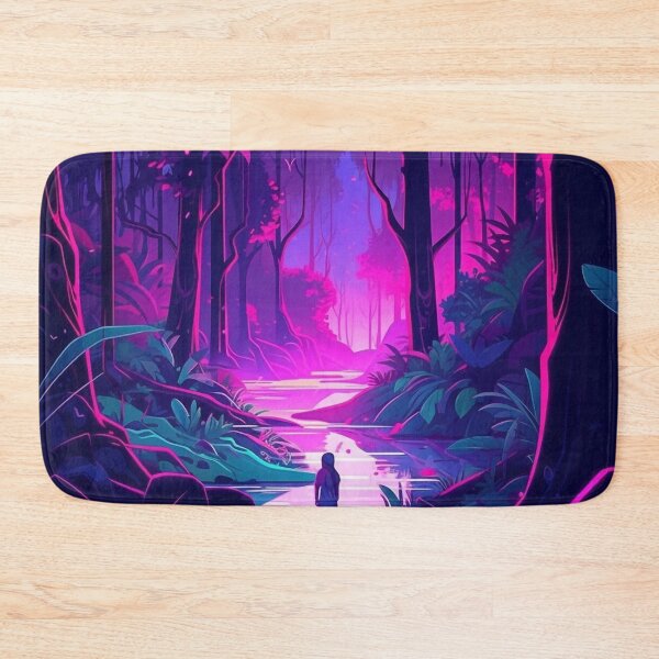 Item preview, Neon Jungle Serenade: Vibrant Anime Art designed and sold by OdysseyArtworks.