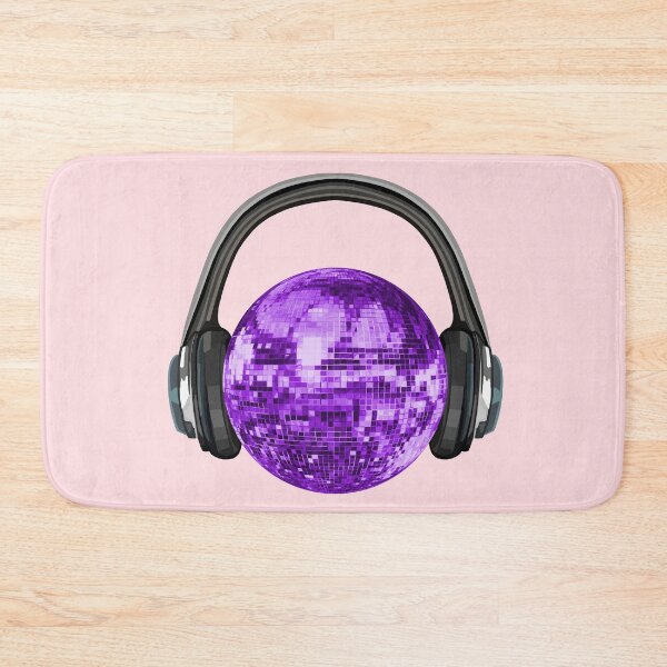 Item preview, Purple Disco Ball with Headphones designed and sold by Deborah Camp.