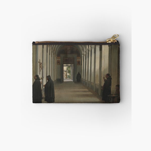 Item preview, Monks in the Cloister of the Church of Gesù e Maria, Rome | Francois Marius Granet | 1808 Catholic Art designed and sold by CJET.