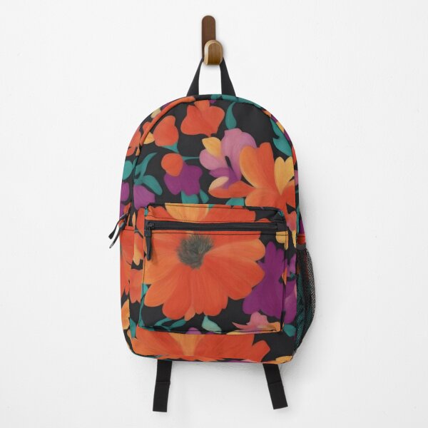 Item preview, orange big flowers patten designed and sold by jkrphoto.