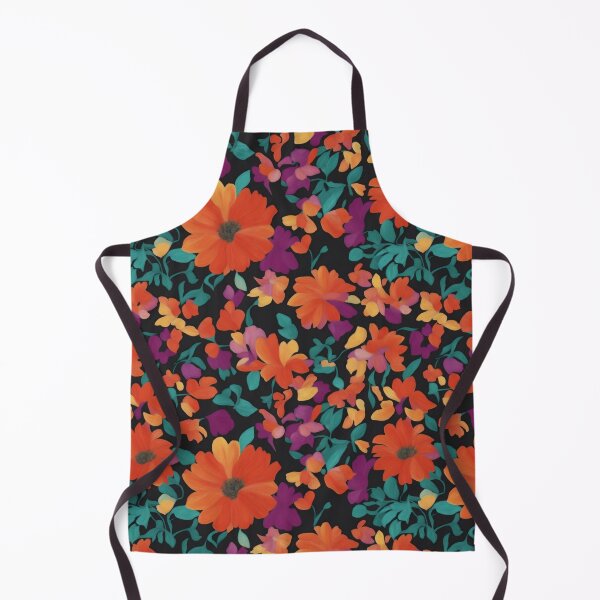 Item preview, orange big flowers patten designed and sold by jkrphoto.