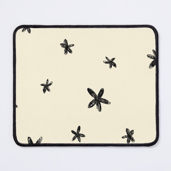Item preview, Floral abstract flower minimal cute beige pattern designed and sold by Yana Mustafina | Boho Soulful Designs.