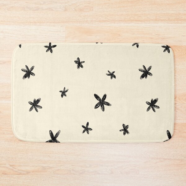 Item preview, Floral abstract flower minimal cute beige pattern designed and sold by Yana Mustafina | Boho Soulful Designs.