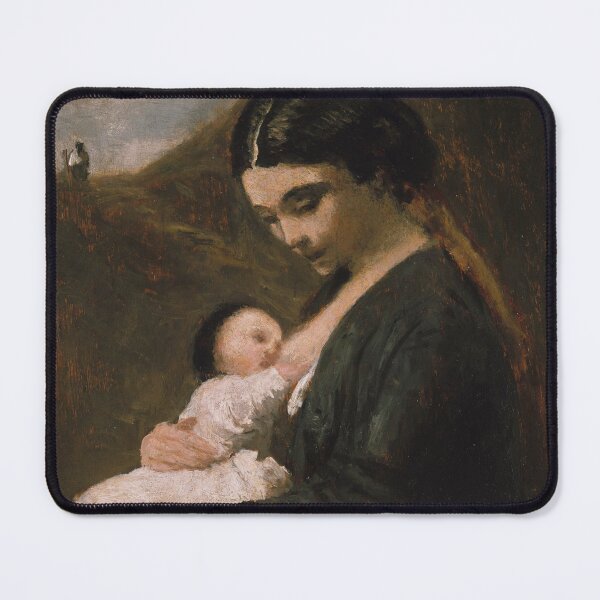 Item preview, Mother and Child | Camille Corot | 1860 Wholesome French Art designed and sold by CJET.