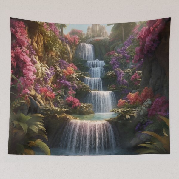 Item preview, Lush Floral 3d Waterfall designed and sold by Serena789.