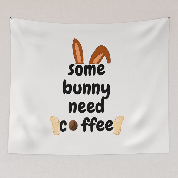 Item preview, Some bunny needs coffee designed and sold by Fares-Reda.