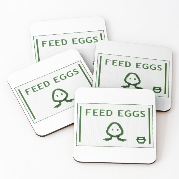 Item preview, 'Feed Eggs' Pixelated Screen ITYSL Inspired Design designed and sold by RLKArtDesign.