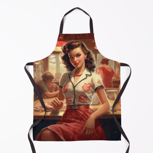 Item preview, A Pin Up Girl at a Restaurant designed and sold by GoodOldVintage.