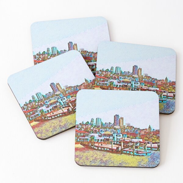 Item preview, SAN FRANCISCO SHORELINE designed and sold by ArtbyRolleen.
