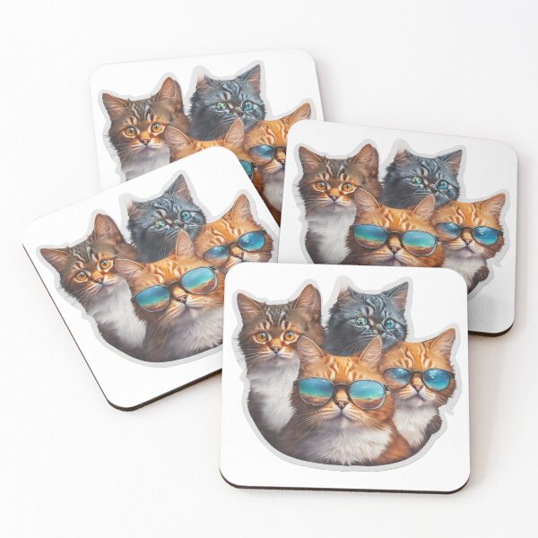 Item preview, Cool Kitties Sticker designed and sold by spower93.