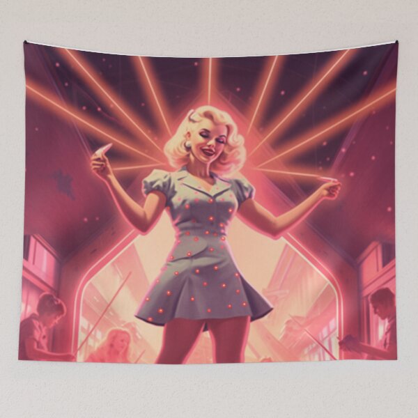 Item preview, A Pin Up Girl at a Nightclub designed and sold by GoodOldVintage.
