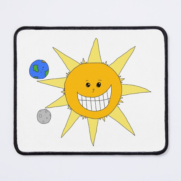 Item preview, Funny Sun Moon Earth Smiling Drawing designed and sold by SunnieCoast.
