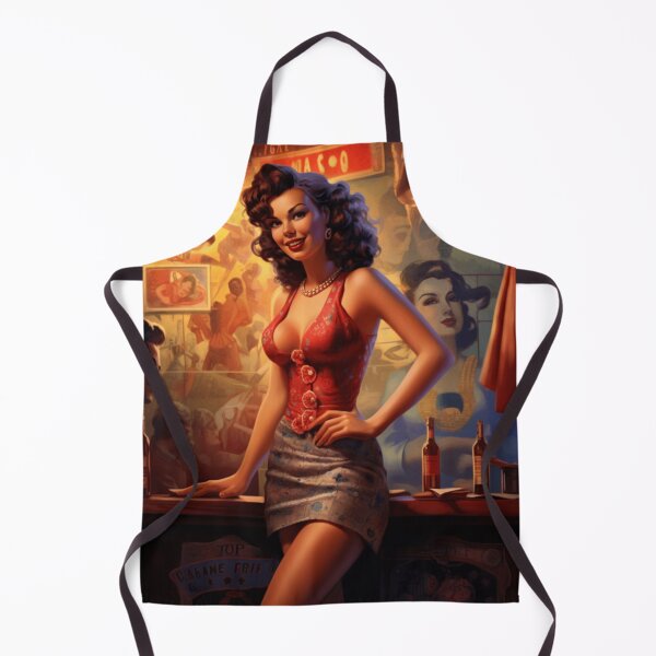 Item preview, A Pin Up Girl at a Bar designed and sold by GoodOldVintage.