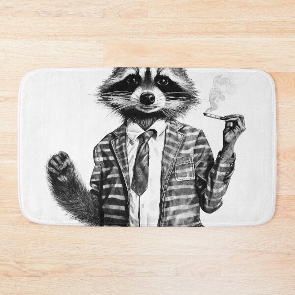 Item preview, Raccoon Smoking Cig  designed and sold by NapNapSleeper.