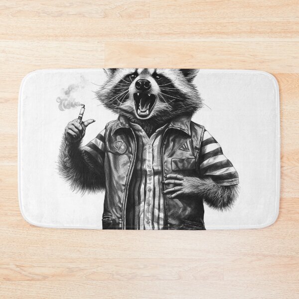 Item preview, Angry Raccoon Smoking Cig  designed and sold by NapNapSleeper.
