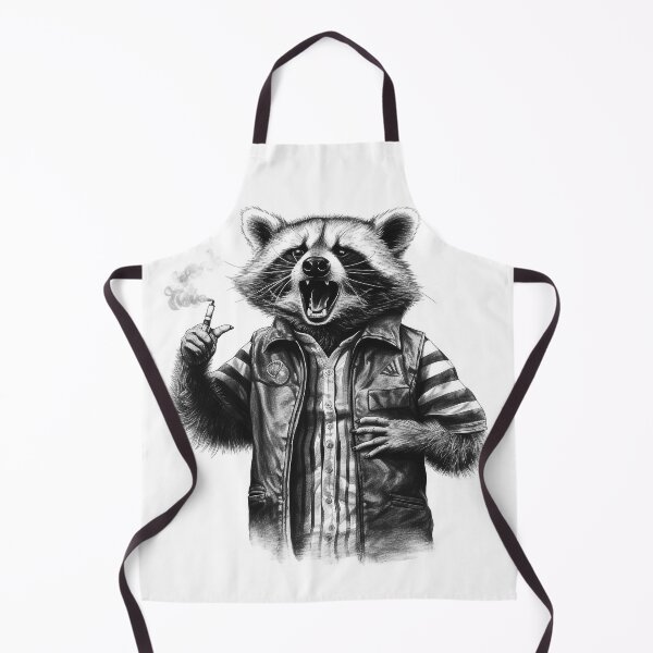 Item preview, Angry Raccoon Smoking Cig  designed and sold by NapNapSleeper.