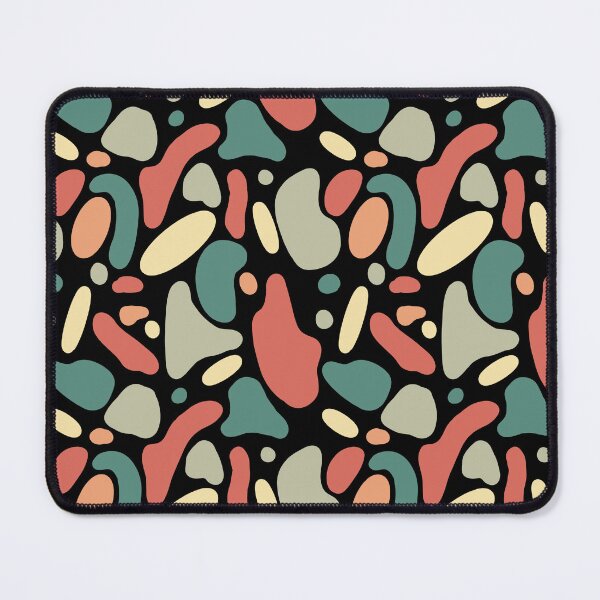 Item preview, Geometry colors shape blot black modern pattern designed and sold by Yana Mustafina | Boho Soulful Designs.