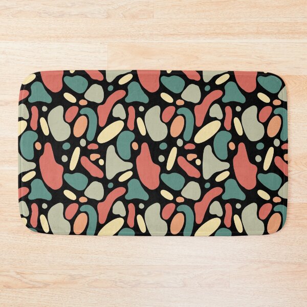 Item preview, Geometry colors shape blot black modern pattern designed and sold by Yana Mustafina | Boho Soulful Designs.
