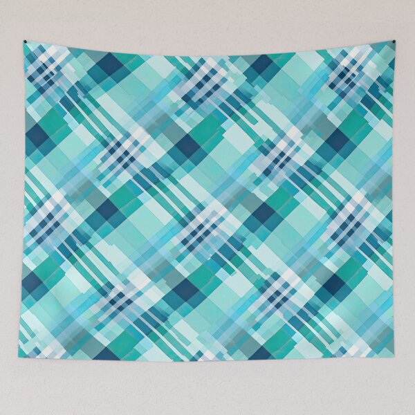 Item preview, Teal Plaid  designed and sold by Pedra Panda.