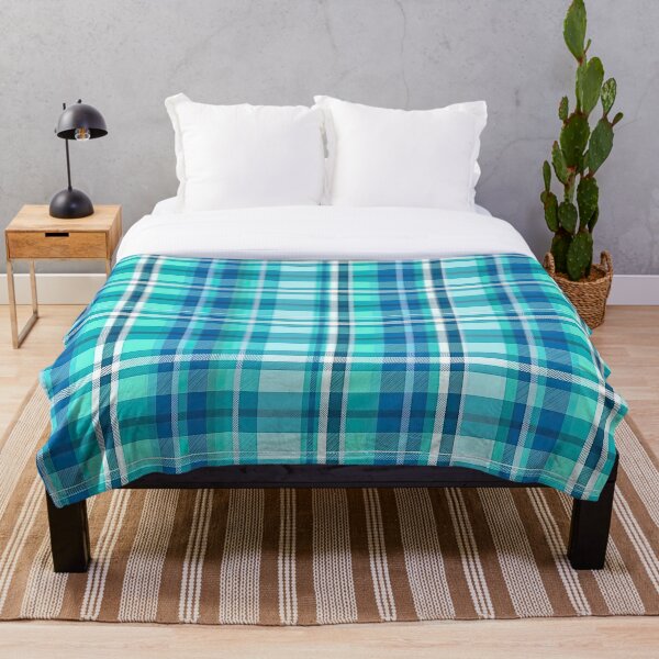 Artikelvorschau, Turquoise Plaid  entworfen und verkauft von Pedra Panda.