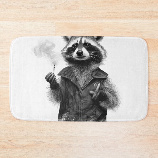 Item preview, Sassy Raccoon Smoking a Cig  designed and sold by NapNapSleeper.