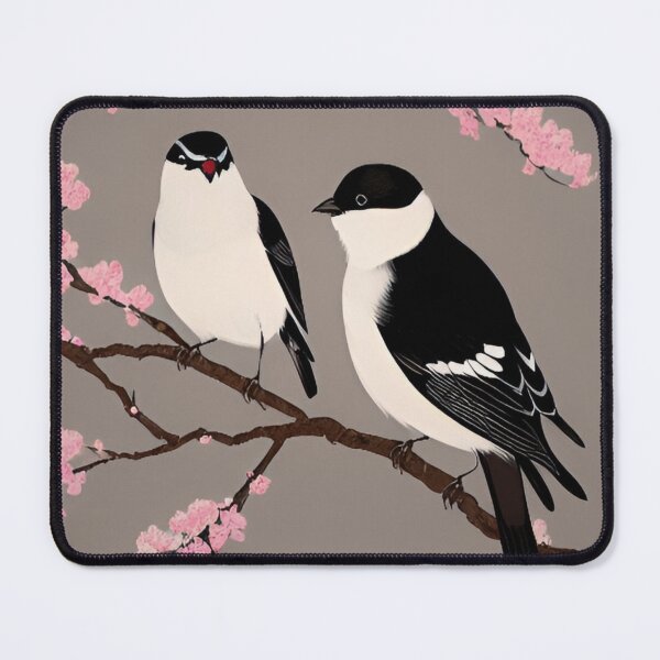 Item preview, Vintage Aesthetic Japanese Bird & Blossom Illustration designed and sold by Ima-Shel-Mae.
