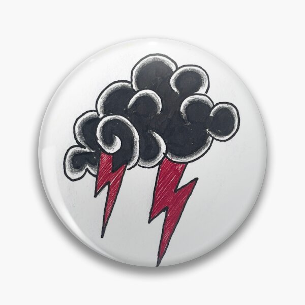 Item preview, black cloud with lightning designed and sold by Naroaaa.