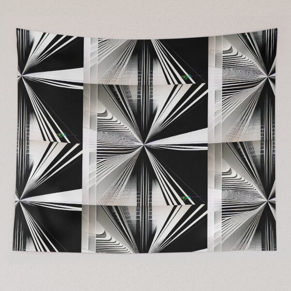 Item preview, Abstract Geometric Black and White 64 designed and sold by Benito Del Ray.