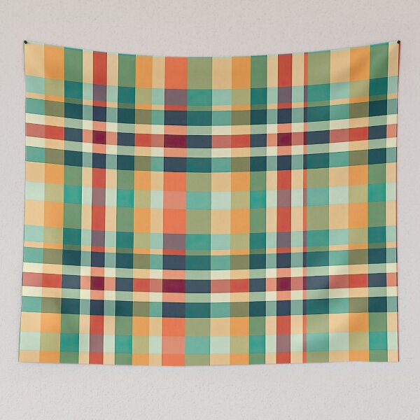 Item preview, Retro Striped Plaid 2 designed and sold by Pedra Panda.