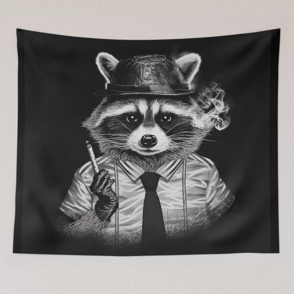 Item preview, Raccoon Smoking a Cigaret designed and sold by NapNapSleeper.