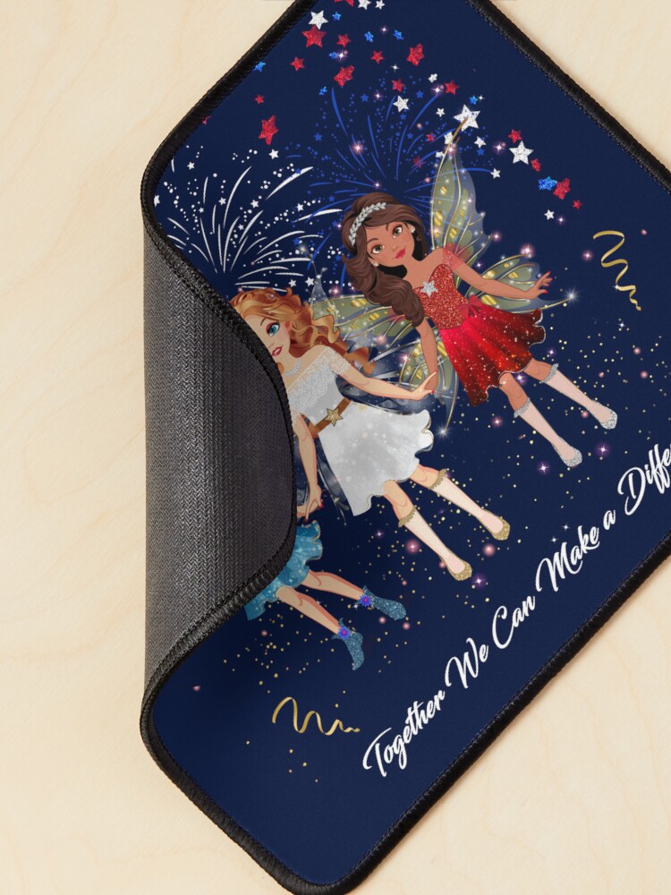 Thumbnail 2 of 5, Mouse Pad, Together We Can Make a Difference designed and sold by TeelieTurner.