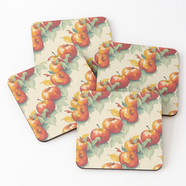 Item preview, Retro autumn apples in old-fashioned colors designed and sold by AQuirkyApple.