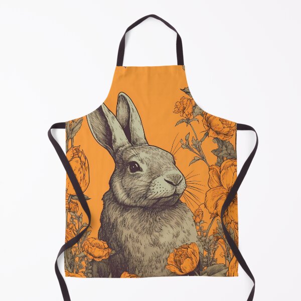 Item preview, Rabbit Bunny in a field of flowers Illustration designed and sold by 11pixeli.