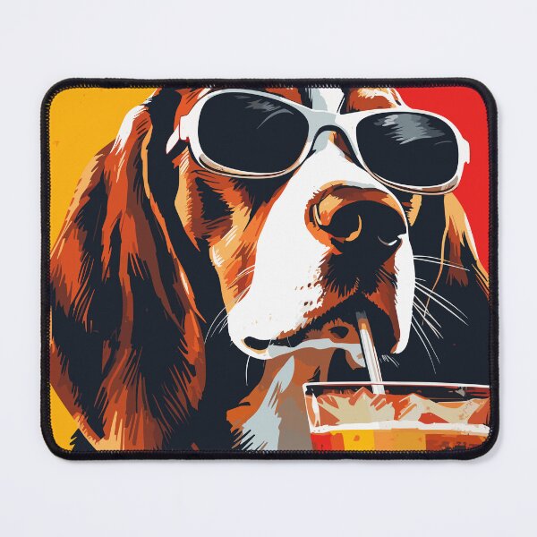 Item preview, Beagle wearing sunglasses - Cool cocktail dog designed and sold by Straya75.