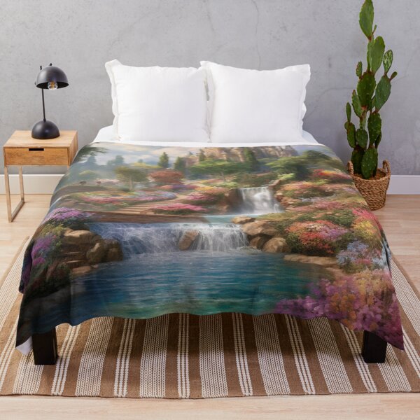 Item preview, Castle with flowing Waterfalls designed and sold by Serena789.