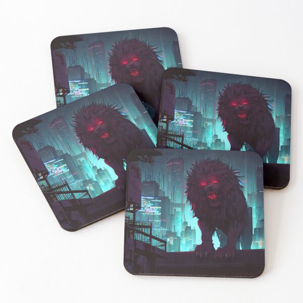 Item preview, Creepy Cyberpunk Lion designed and sold by CritterCulture.