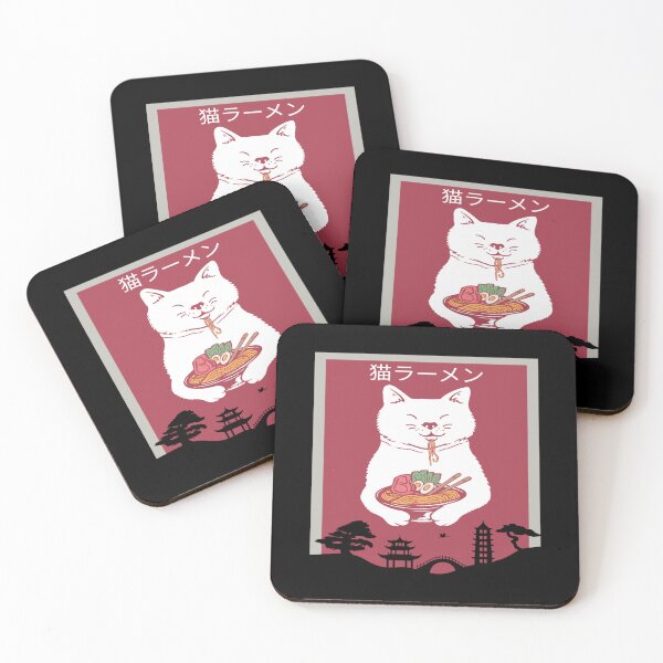Item preview, kawaii vintage style japenese ramen cat designed and sold by Imaginarium Design.