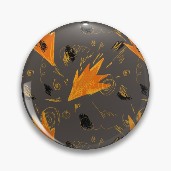 Item preview, Abstract orange fire dynamic funny grey pattern designed and sold by Yana Mustafina | Boho Soulful Designs.