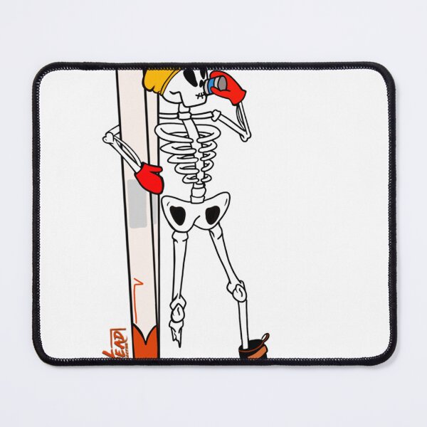 Item preview, “Shred Till Ya Dead” Skeleton Skier designed and sold by Art-Clothes-Re.