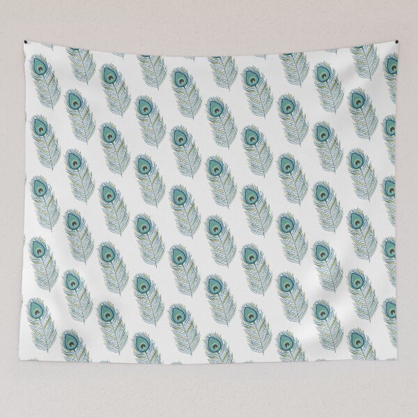 Aperçu de l'œuvre Plume de paon turquoise sarcelle créée et vendue par MGdezigns.