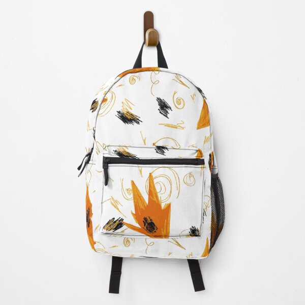 Item preview, Abstract orange fire dynamic funny simple pattern designed and sold by Yana Mustafina | Boho Soulful Designs.