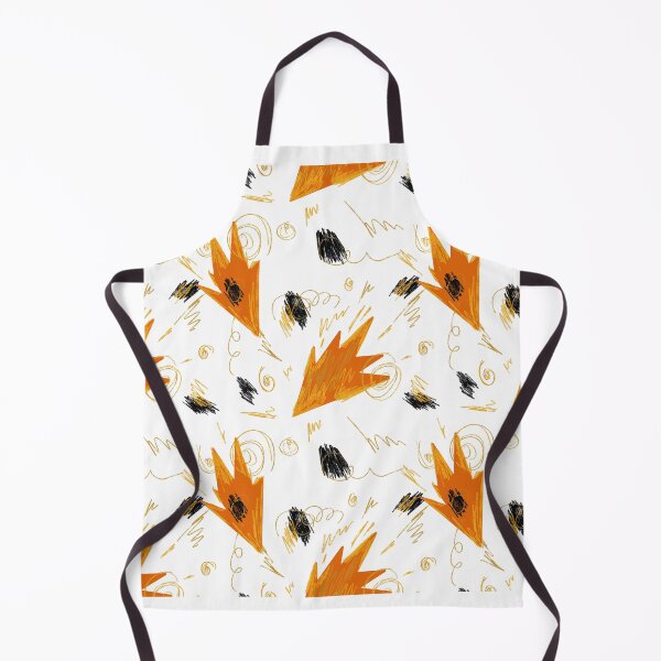 Item preview, Abstract orange fire dynamic funny simple pattern designed and sold by Yana Mustafina | Boho Soulful Designs.