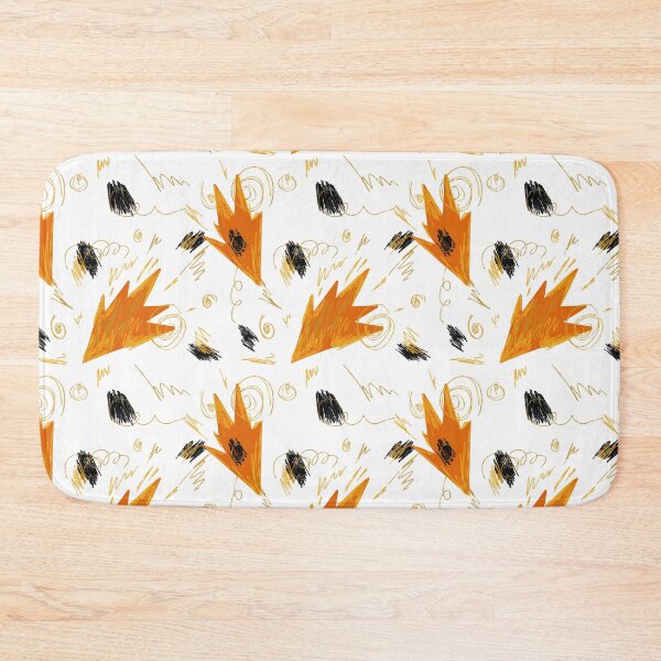 Item preview, Abstract orange fire dynamic funny simple pattern designed and sold by Yana Mustafina | Boho Soulful Designs.