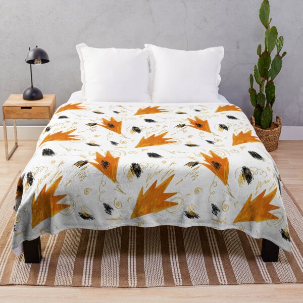 Item preview, Abstract orange fire dynamic funny simple pattern designed and sold by Yana Mustafina | Boho Soulful Designs.