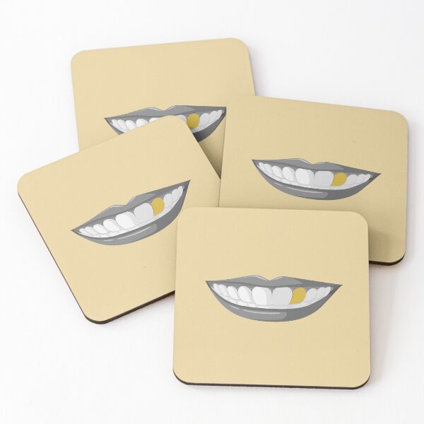 Item preview, Thug smile mouth with a golden tooth  designed and sold by Donutlovers.