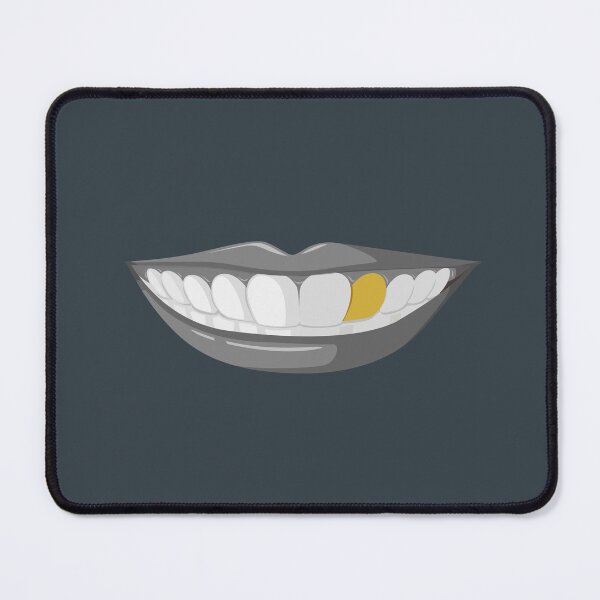 Item preview, Thug smile mouth with a golden tooth designed and sold by Donutlovers.